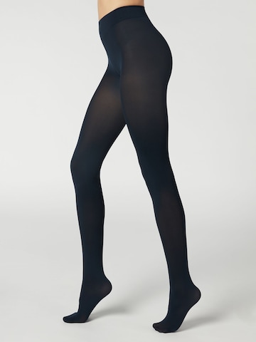 CALZEDONIA Fine Tights in Blue: front