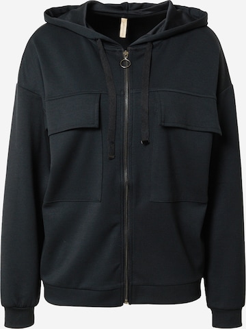 Soyaconcept Zip-Up Hoodie 'BANU' in Black: front