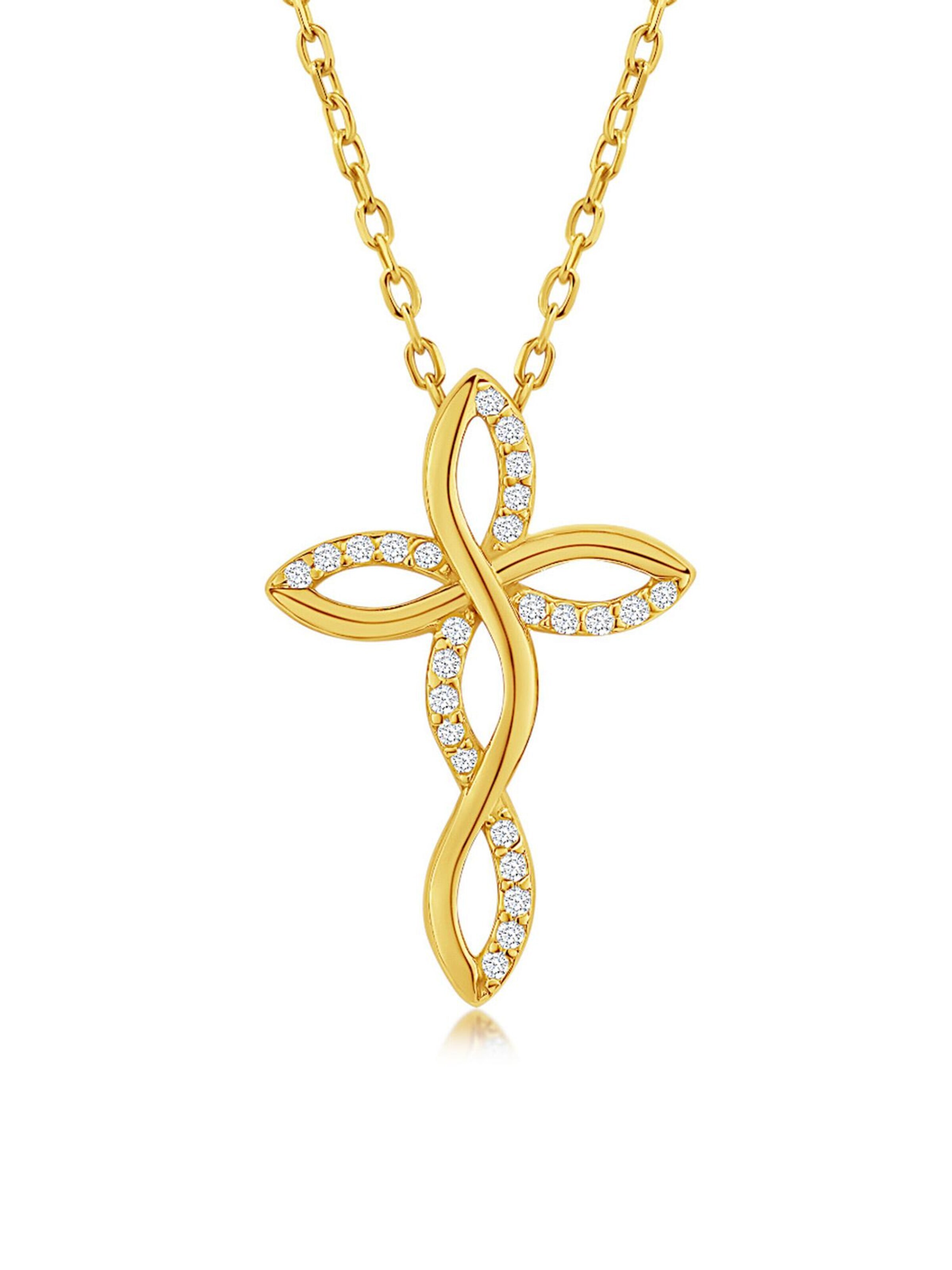DANIEL CLIFFORD Kette 'Liora'‌‌ in Gold: Vorderseite