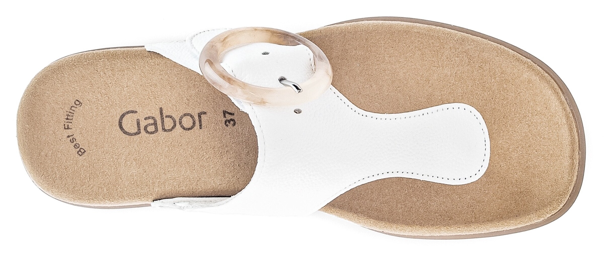 GABOR Zehentrenner 'Dianette'a in Weiß