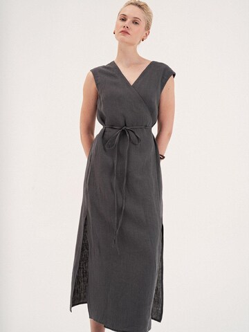 AmourLinen - Vestido de verano 'Aurora' en gris