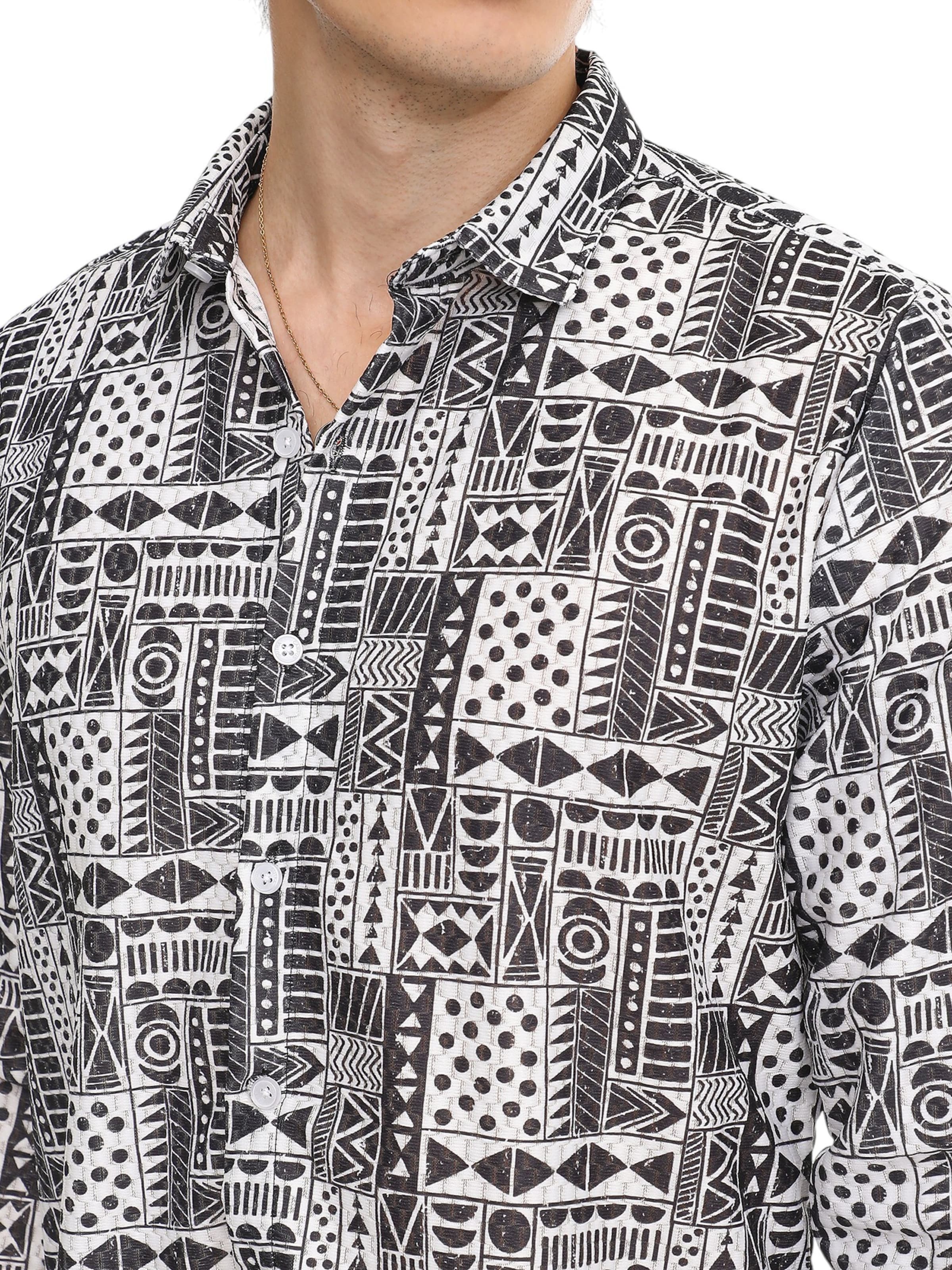 Campus Sutra Regular fit Overhemd in Zwart