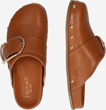 Twinset Mule 'CIABATTA' in Brown