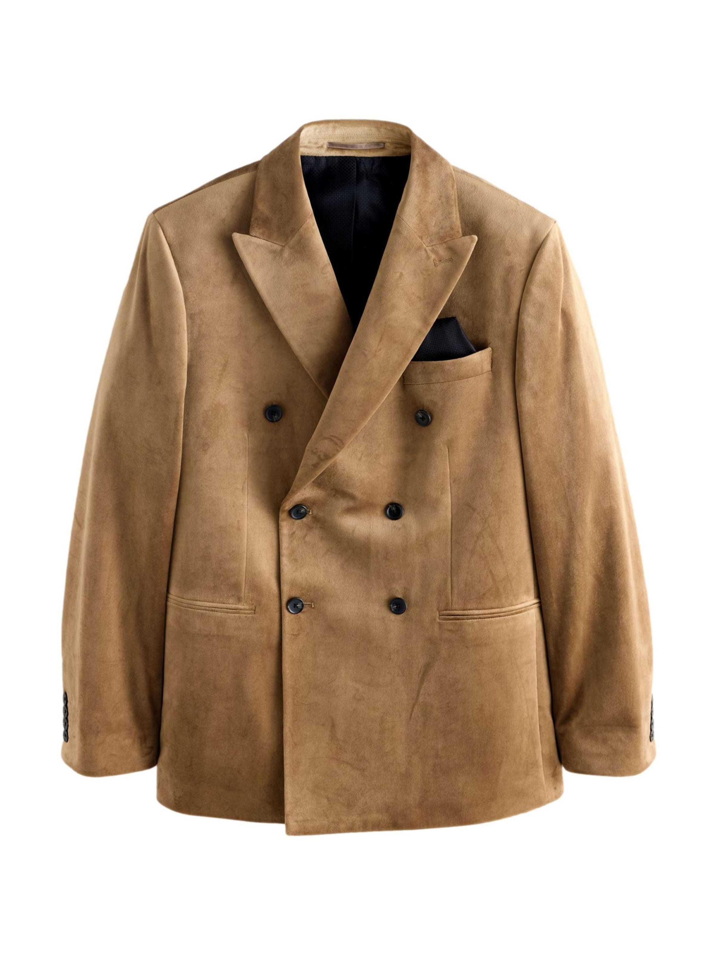 Next Regular fit Colbert in Bruin: voorkant