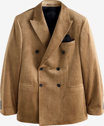 Coupe regular Veste de costume Next en marron : devant
