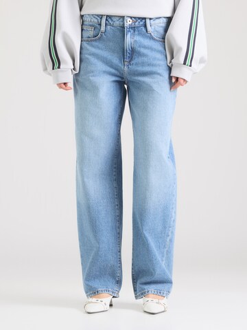 QS Barrel Jeans in Blue: front