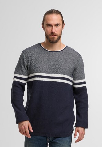 Pull-over 'Jaluf' INDICODE JEANS en bleu : devant