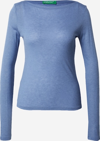 UNITED COLORS OF BENETTON - Camisa em azul: frente