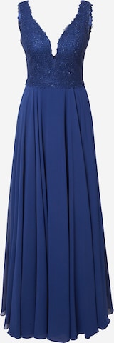 Robe de soirée LUXUAR en bleu : devant