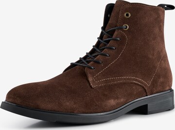 Shoe The Bear Lace-Up Boots 'Linea' in Brown: front