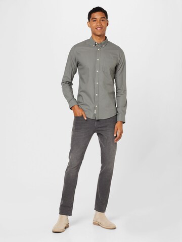Only & Sons Regular fit Button Up Shirt 'NEIL' in Grey