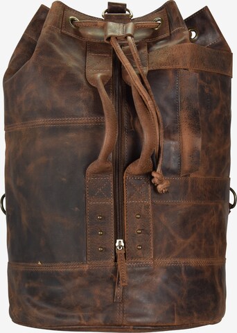 Greenland Nature Backpack in Brown: front