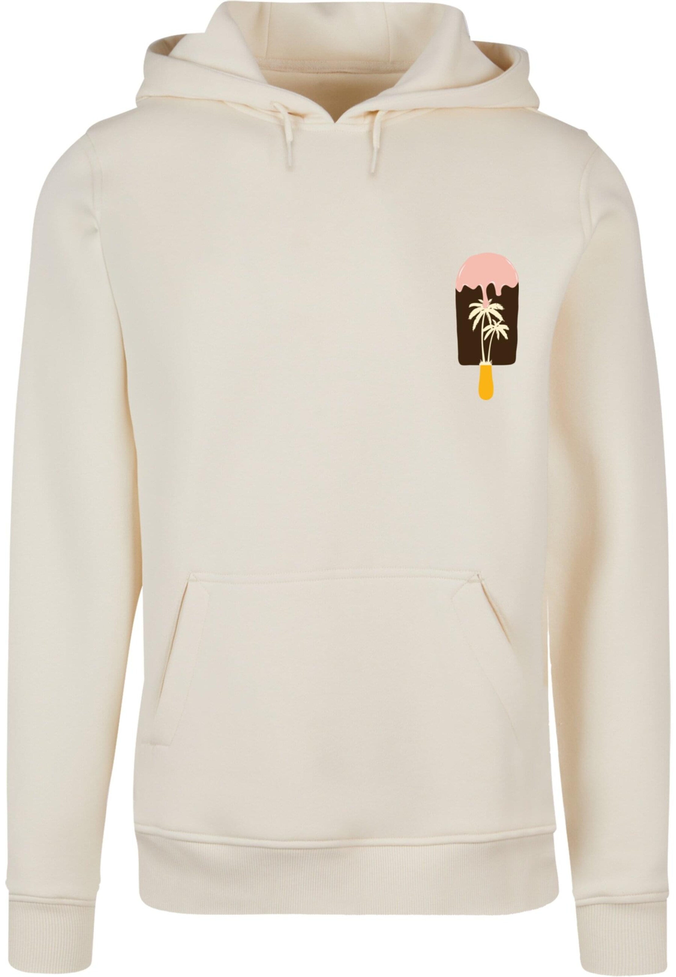 Merchcode Sweatshirt 'Summer - Icecream' in Wit: voorkant