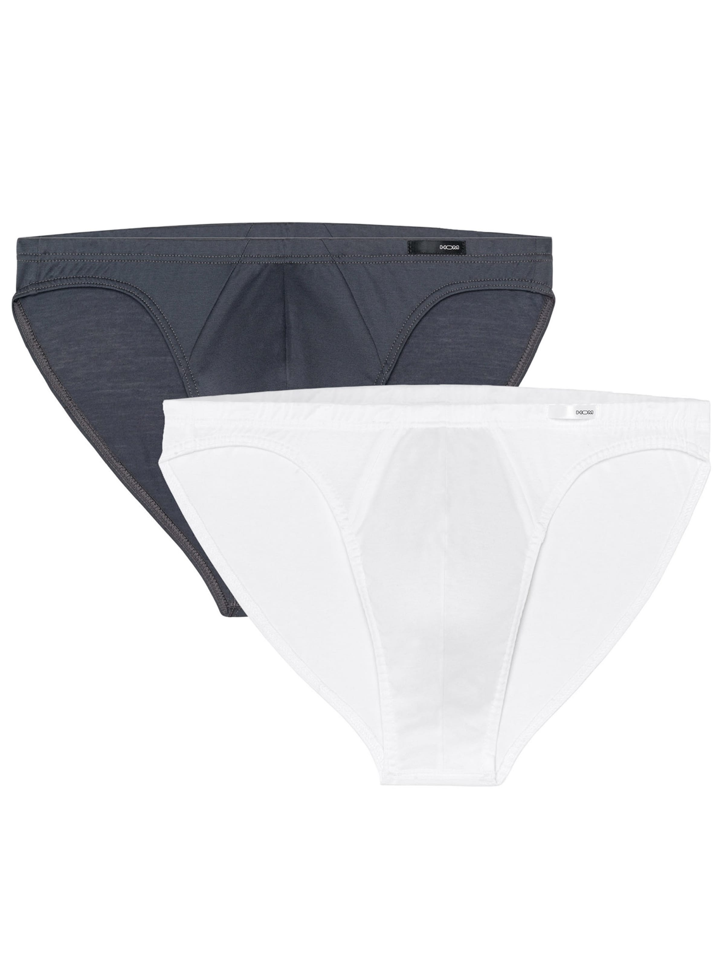 HOM Slip ' Micro Briefs ' in Grey: front