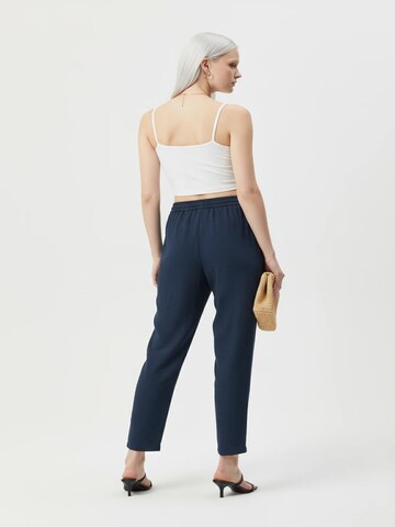No Matter What Tapered Pleat-front trousers in Blue