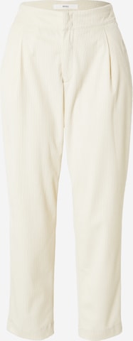 BRAX Pleat-Front Pants 'MELO' in White: front