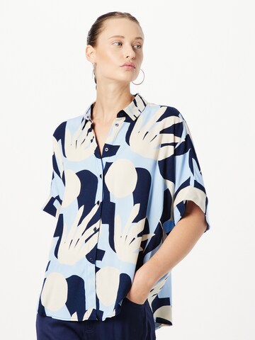 Monki Blouse in Blue: front