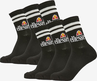 ELLESSE Chaussettes de sport en orange / rouge / noir / blanc, Vue avec produit