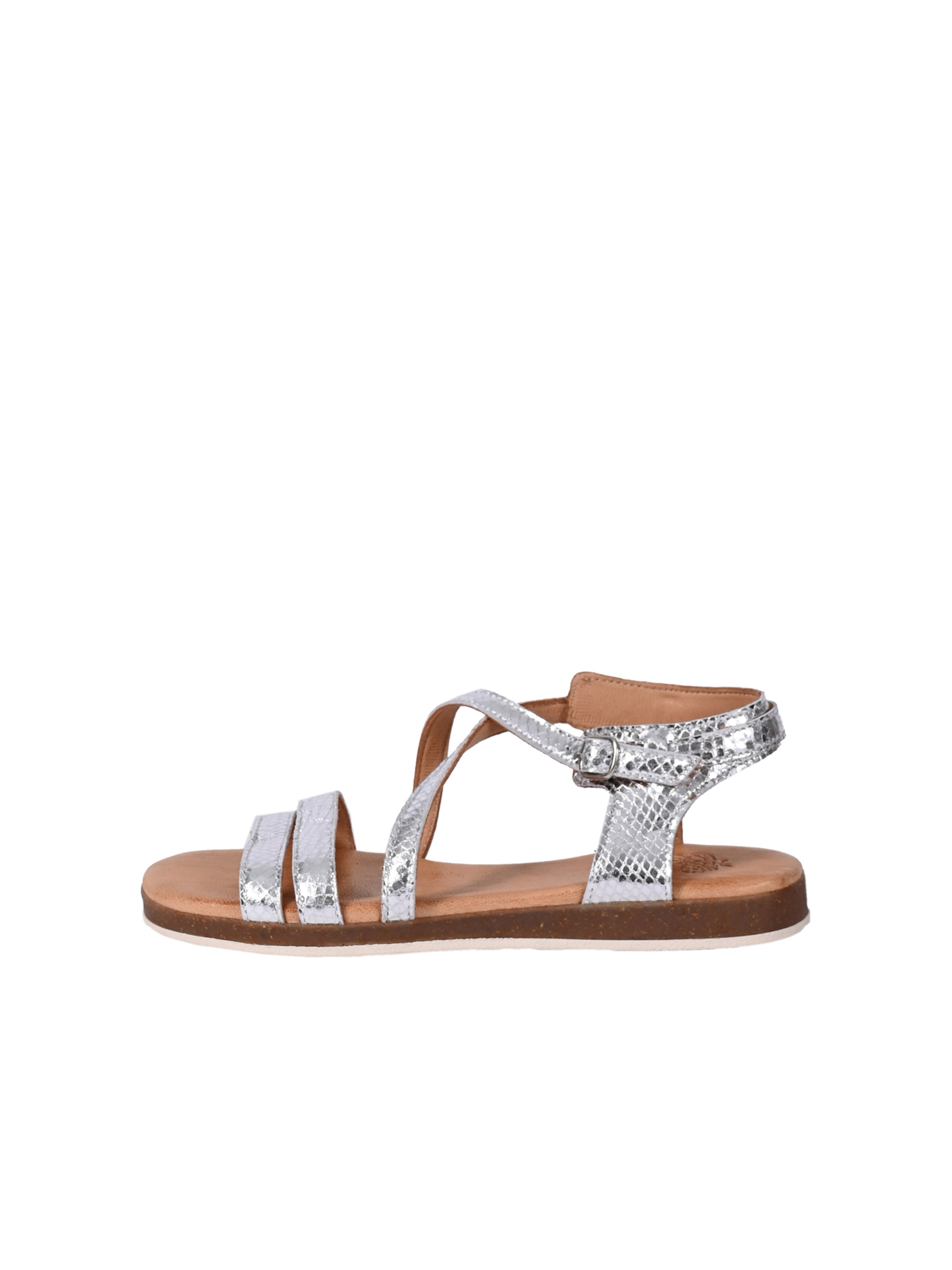 Apple of Eden Sandalen met riem in Zilver