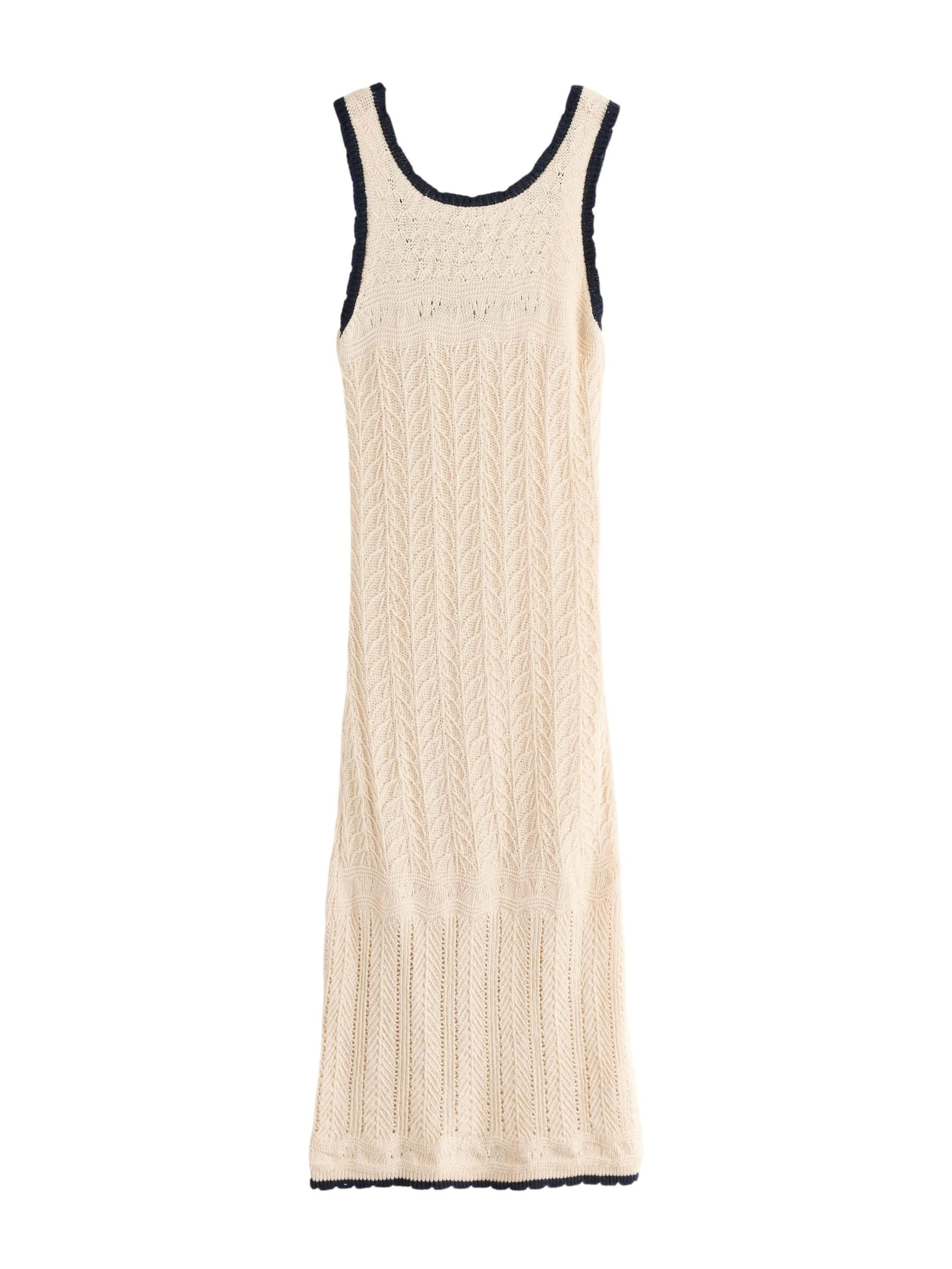 LAURA ASHLEY Knitted dress in Beige: front