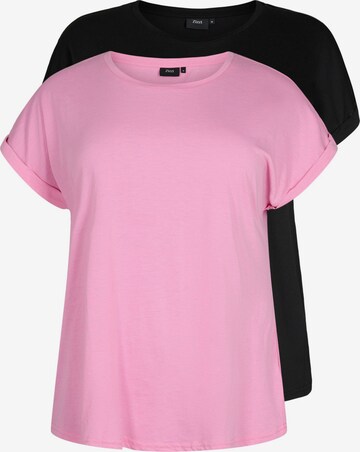 T-shirt 'Katja' Zizzi en rose : devant