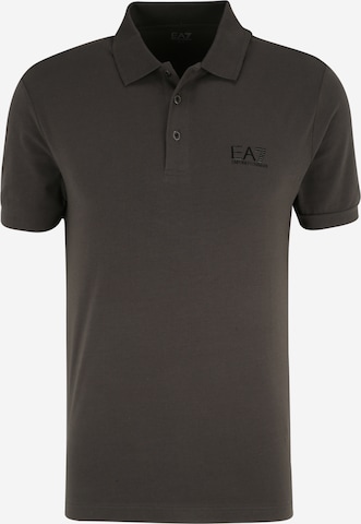 EA7 Emporio Armani Тениска в кафяво: отпред