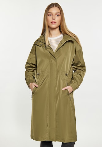 DreiMaster Maritim Raincoat in Green: front