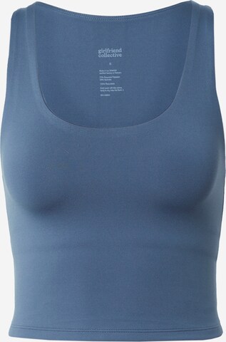 Girlfriend Collective Sports Top in Blue: front