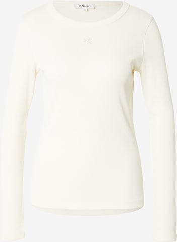 s.Oliver Shirt in Wit: voorkant
