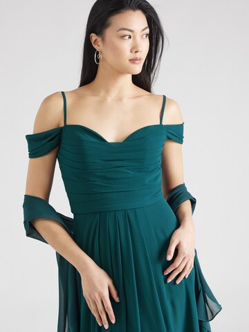 Robe de soirée mascara en vert