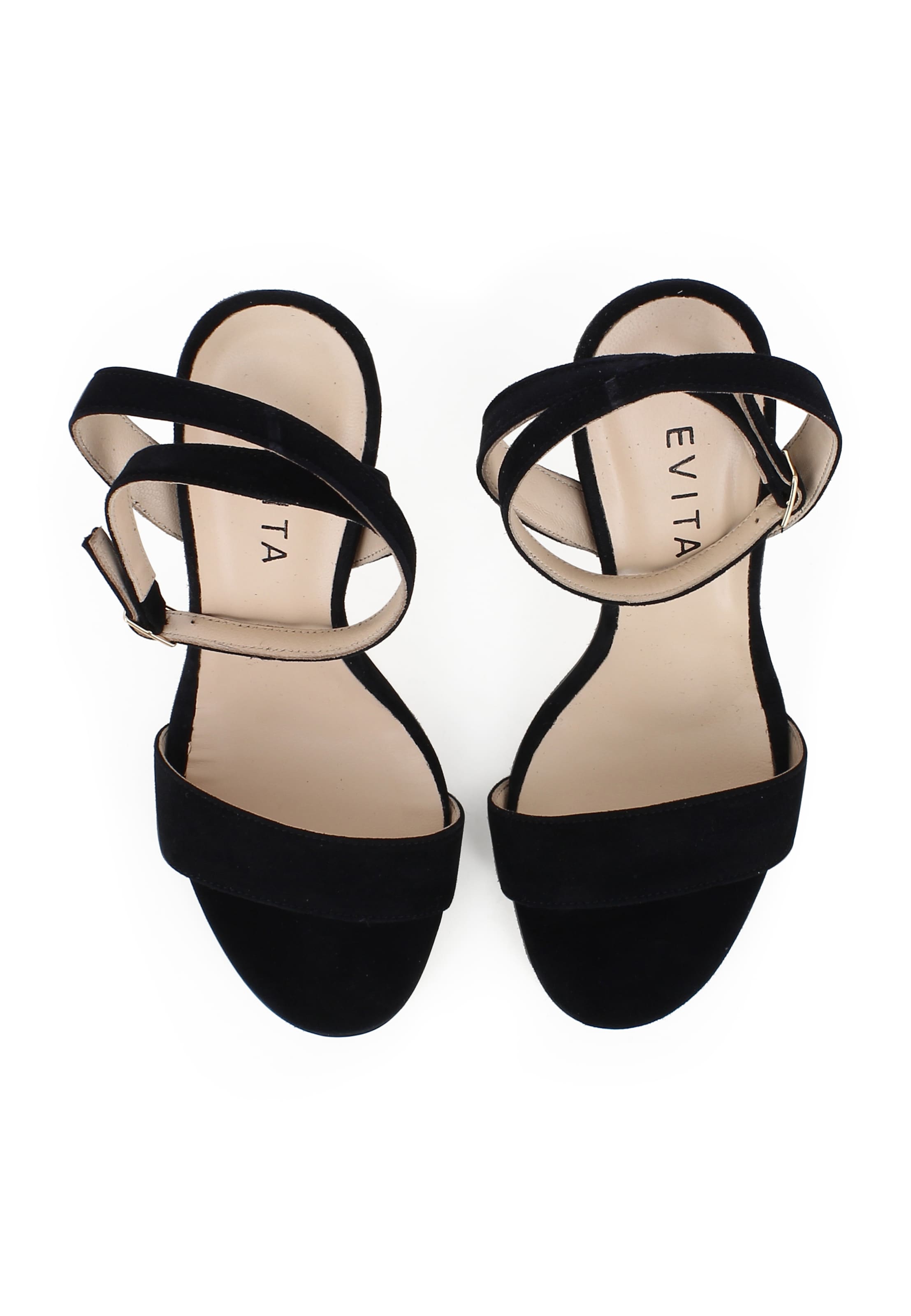 EVITA Sandalen met riem 'EVA' in Zwart