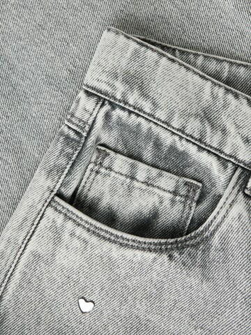 NAME IT Wide Leg Jeans 'NKFROSE' in Grau