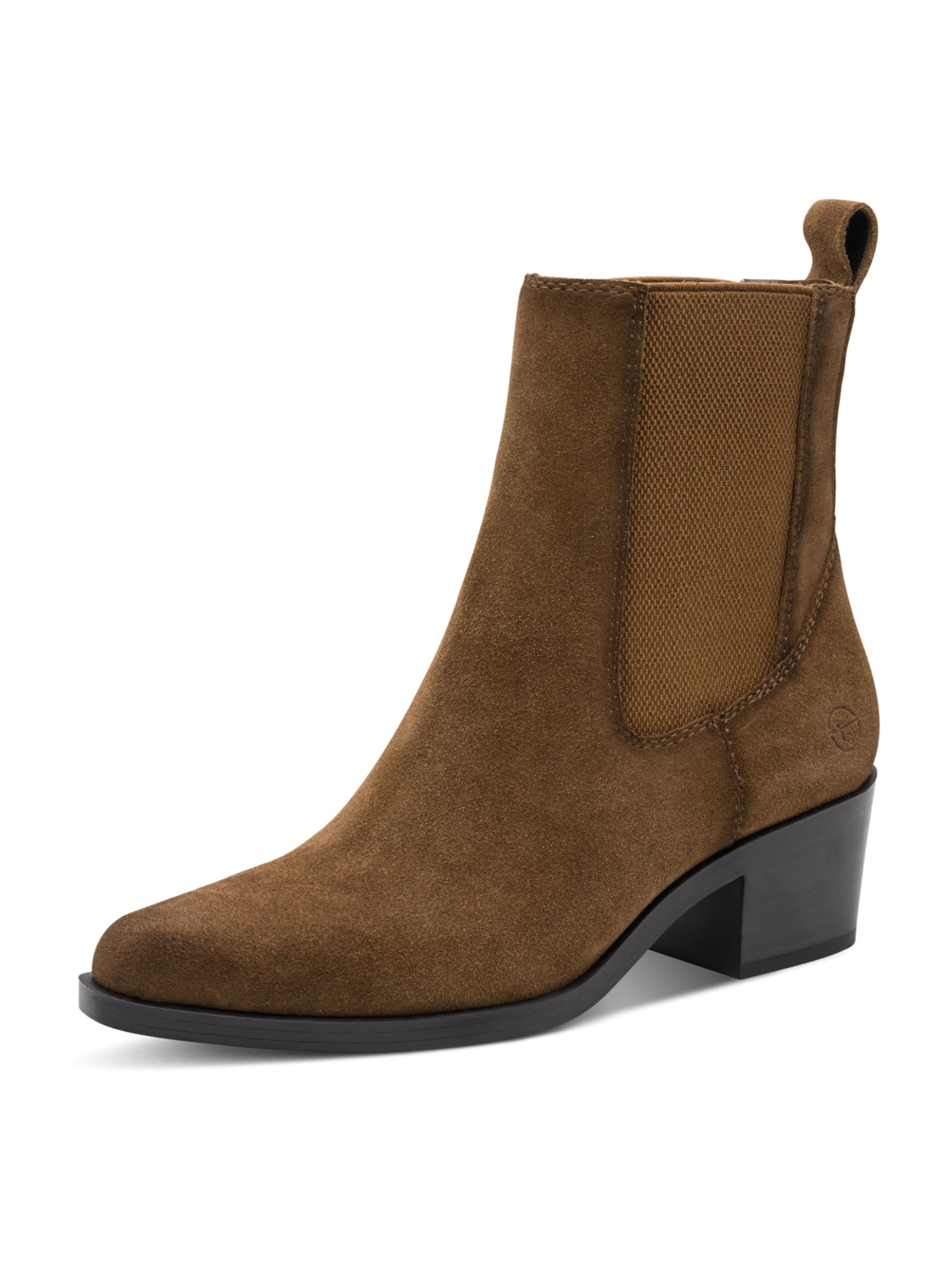 Tamaris Chelsea Boots in Brown: front