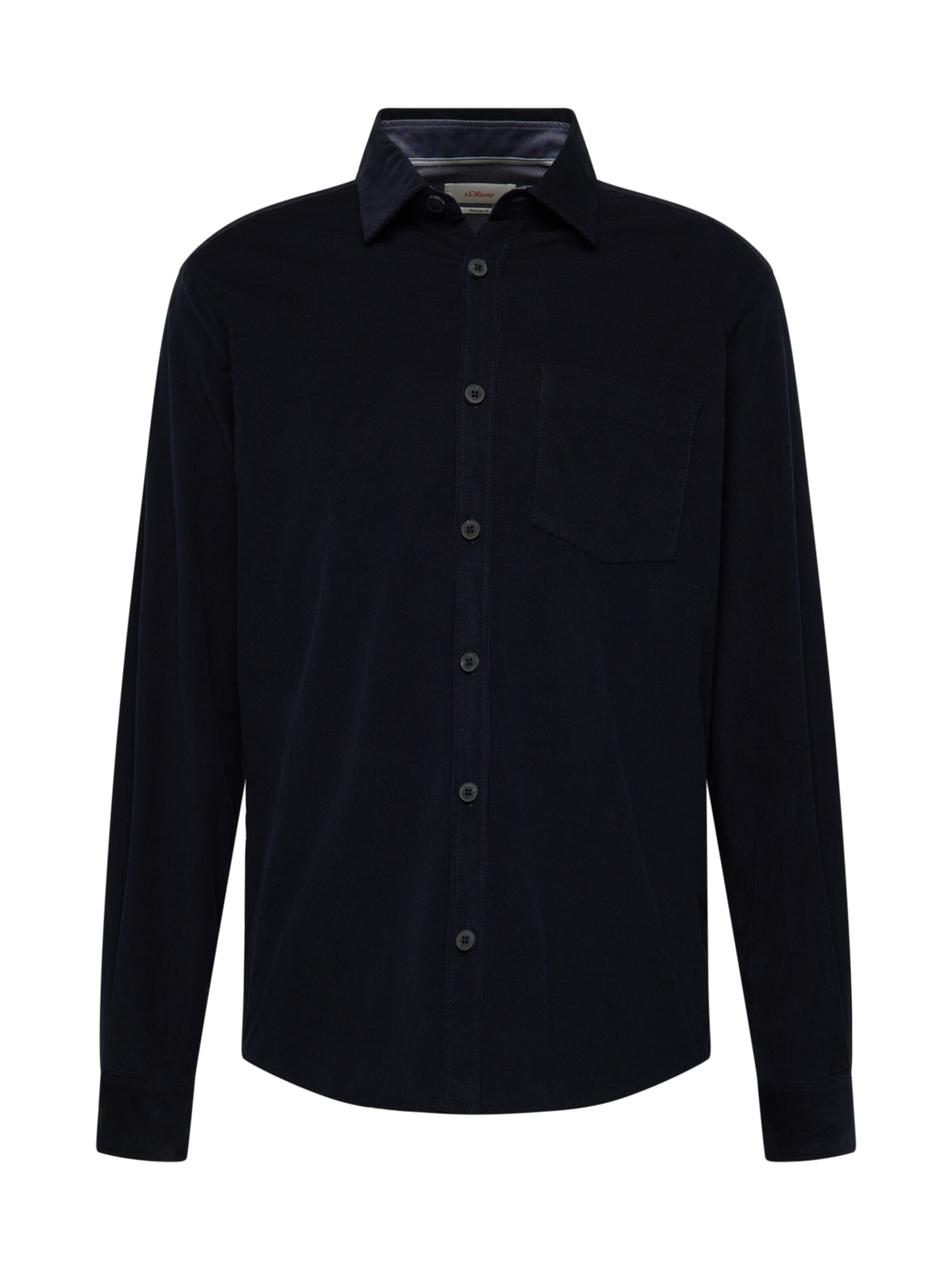 s.Oliver Regular Fit Hemd in Blau: Vorderseite