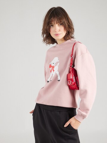 Monki - Sweatshirt em rosa