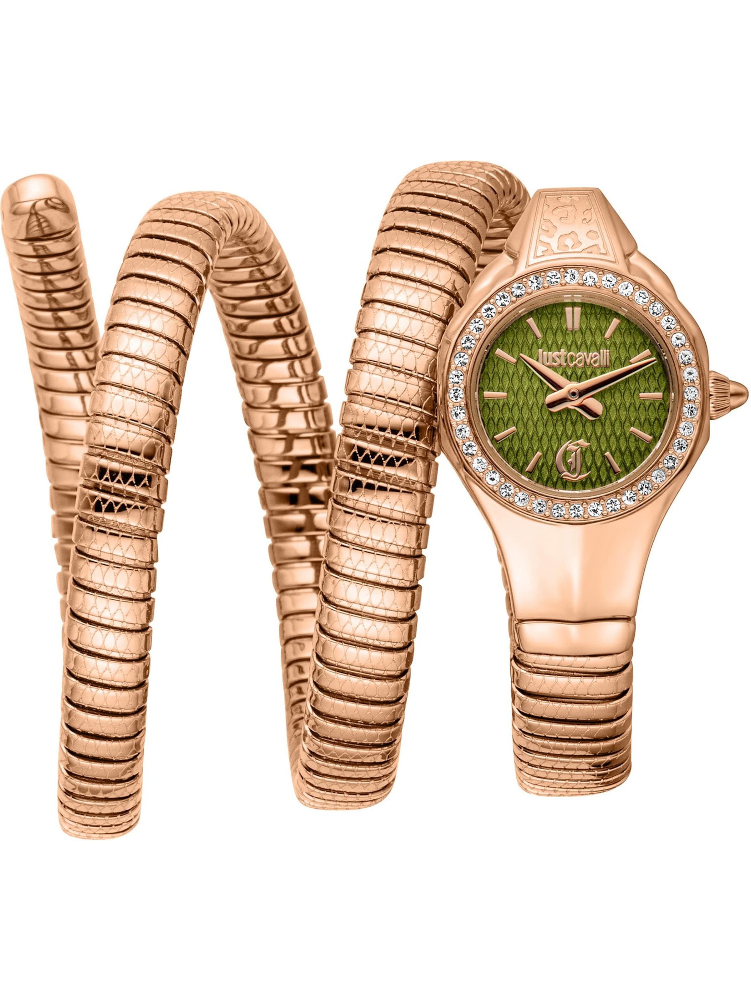 Just Cavalli Analoguhr in Gold: Vorderseite