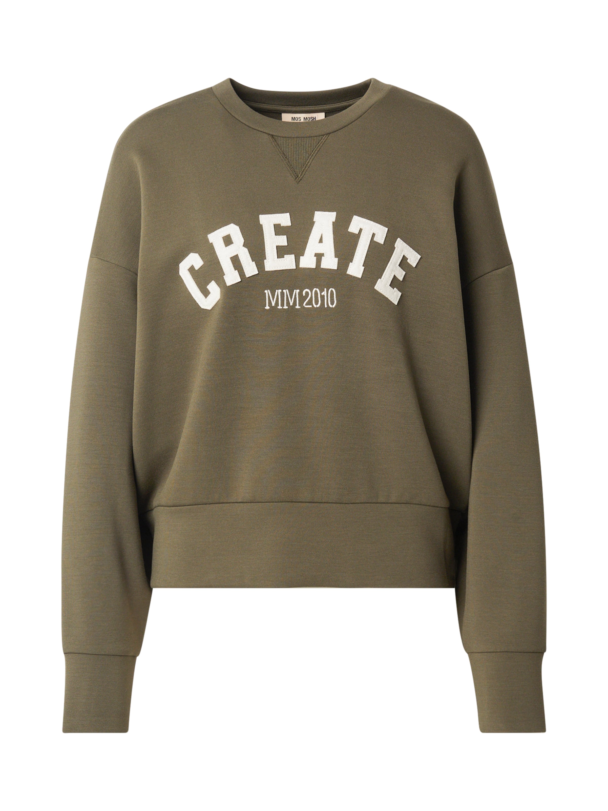 MOS MOSH Μπλούζα φούτερ 'MMCelli' σε πράσινο: μπροστά