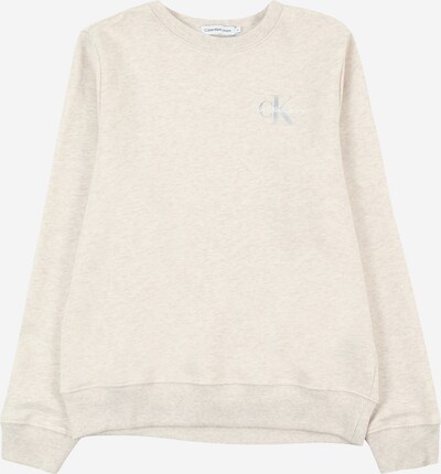 Calvin Klein Jeans Sportisks džemperis, krāsa - krēmkrāsas / gaiši brūns / pelēks / balts, Preces skats