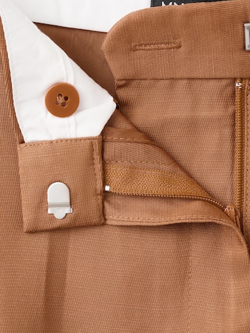 MANGO Wide leg Trousers with creases 'MINESOTA' in Red