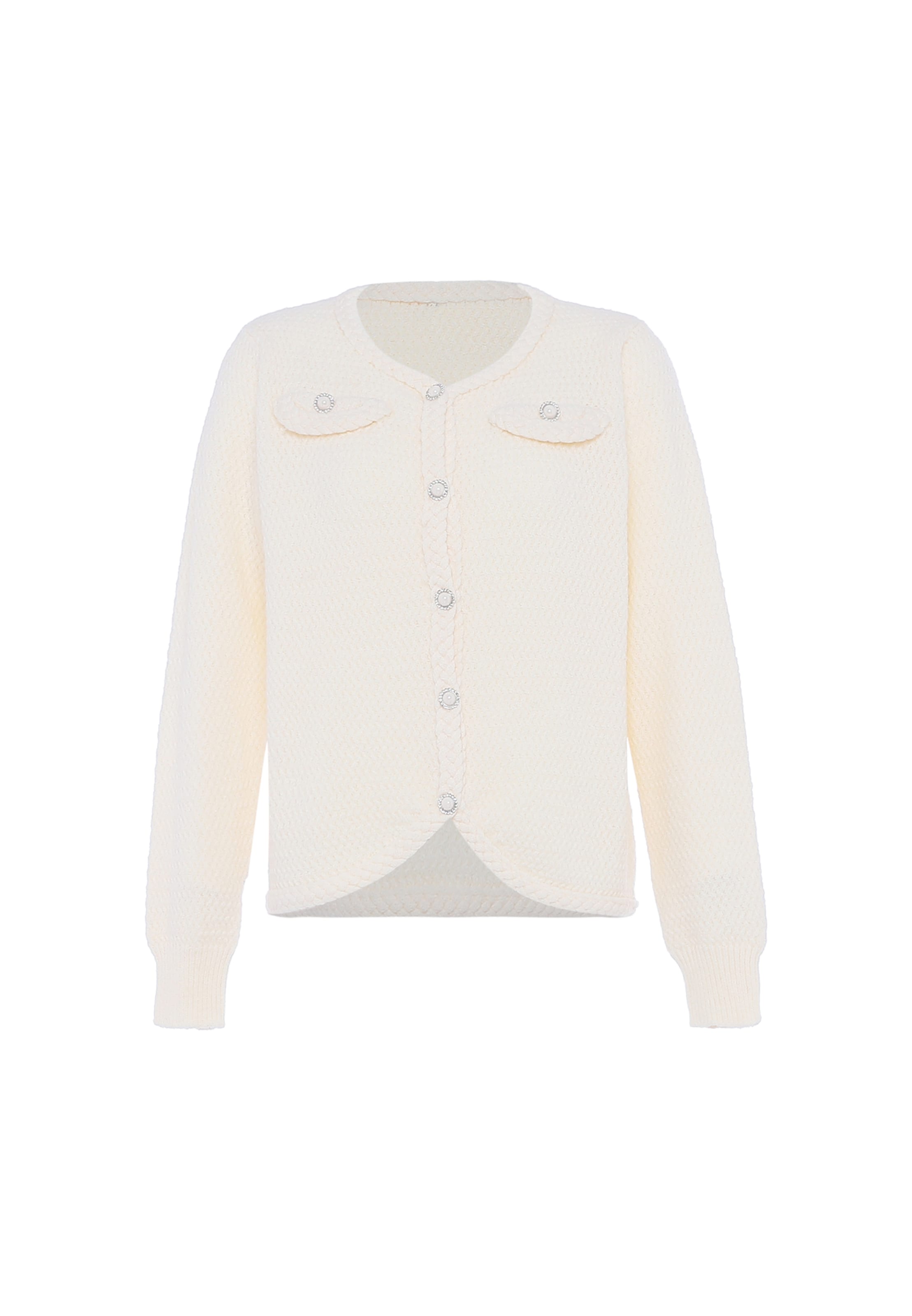 faina Kampsun, värv valge: eest vaates