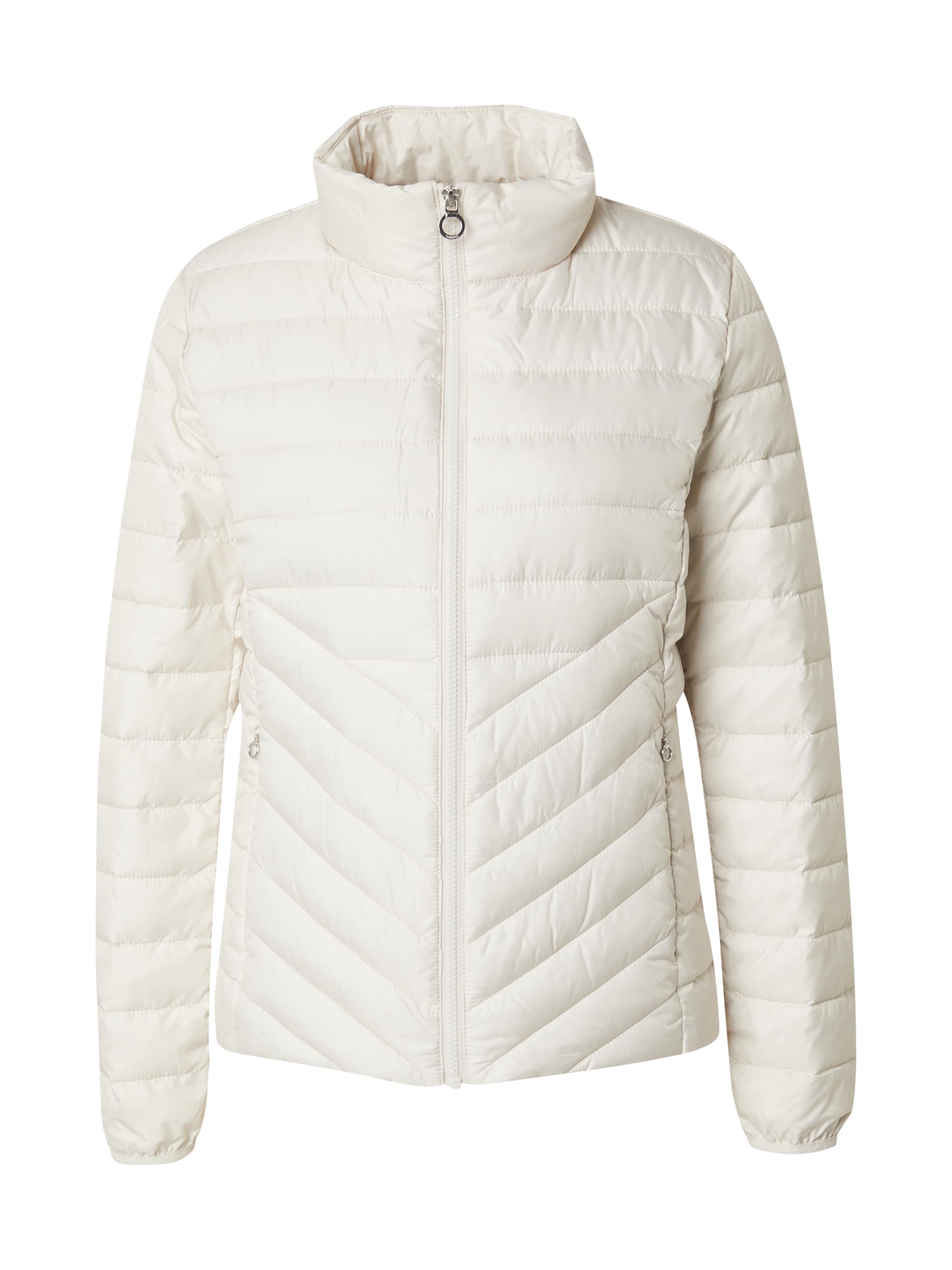 s.Oliver Φθινοπωρινό και ανοιξιάτικο μπουφάν σε λευκό: μπροστά