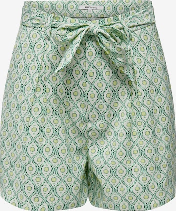 Regular Pantaloni cutați 'Lotta' de la ONLY pe verde: față