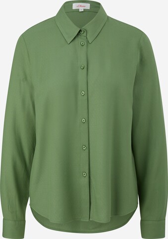 s.Oliver Blouse in Groen: voorkant