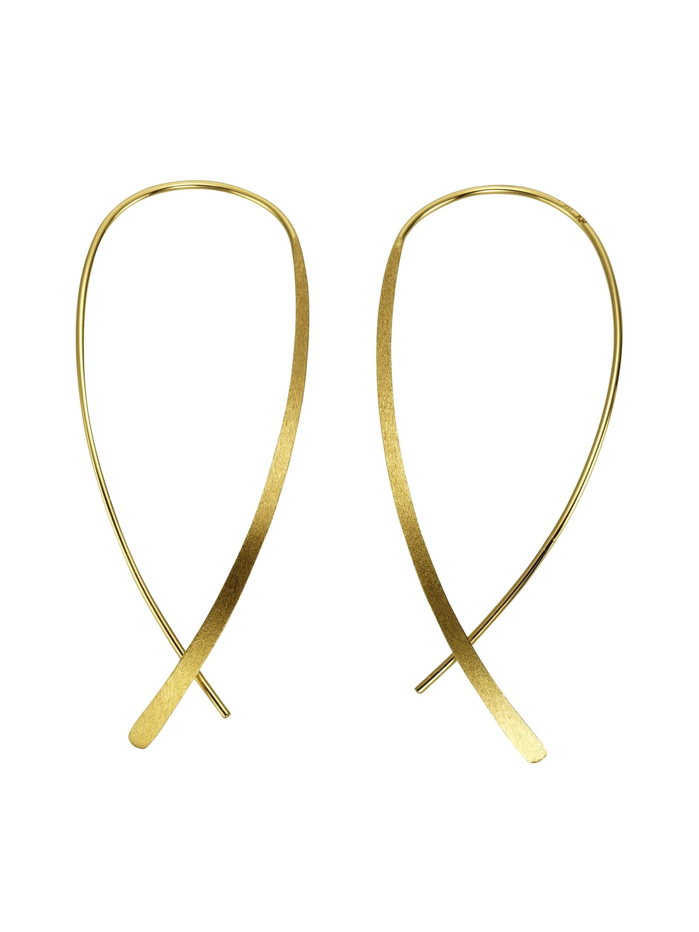 CELESTA Ohrringe in Gelb: Vorderseite