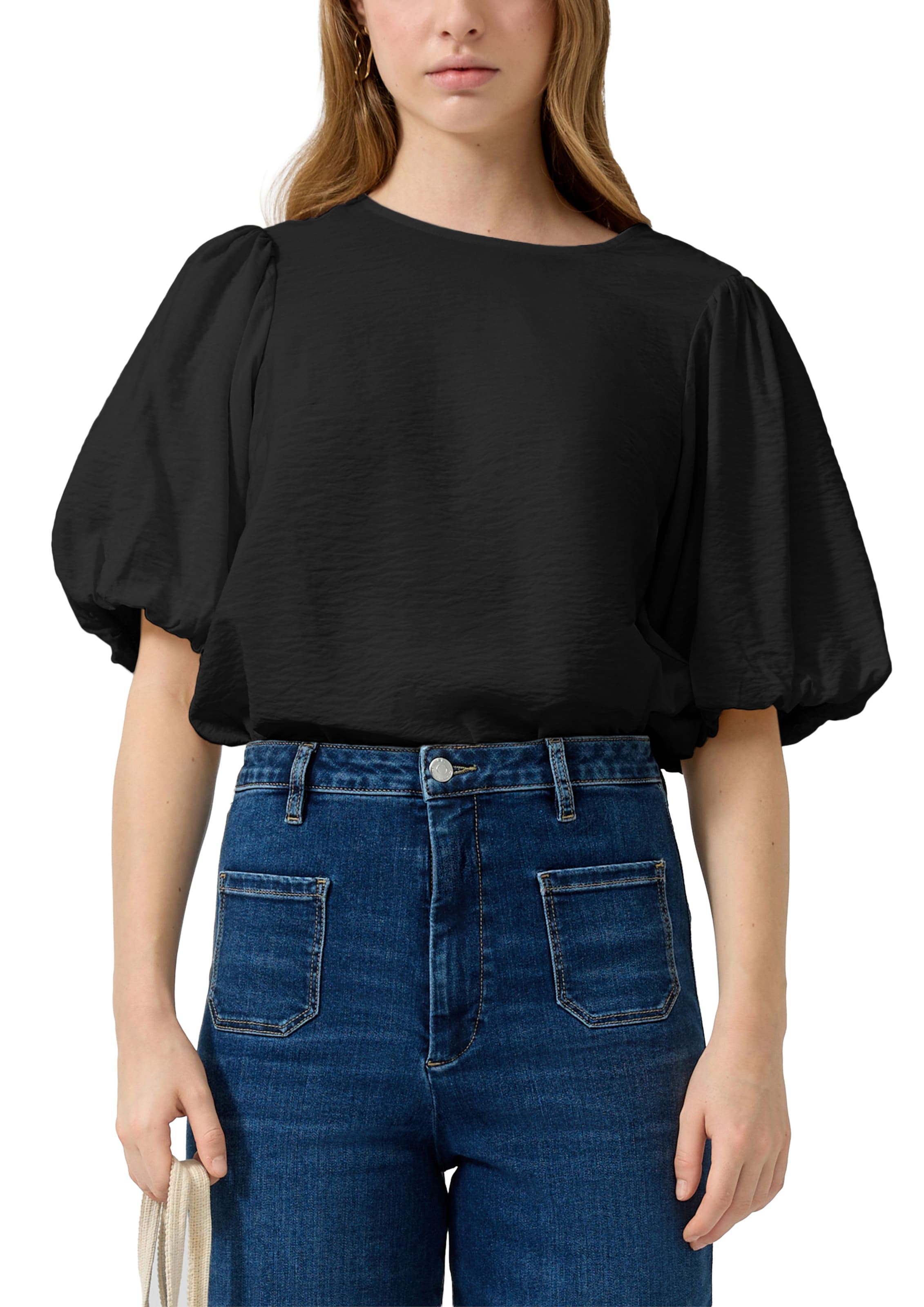 QS Bluse in Schwarz