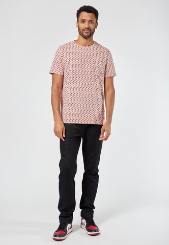 4funkyflavours Shirt 'Poeira Cosmica' in Rood: voorkant