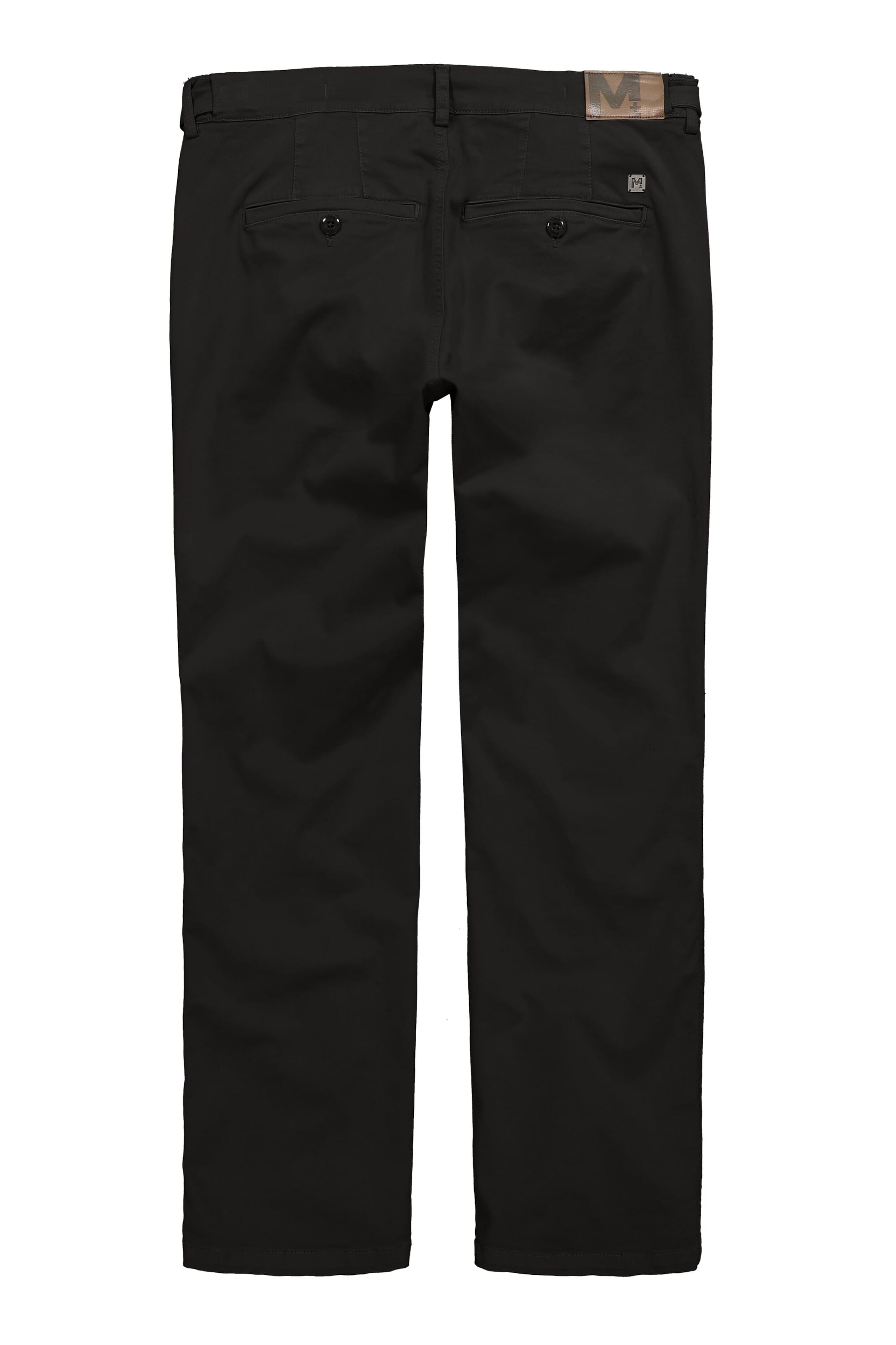 Men Plus Regular Pants in Black