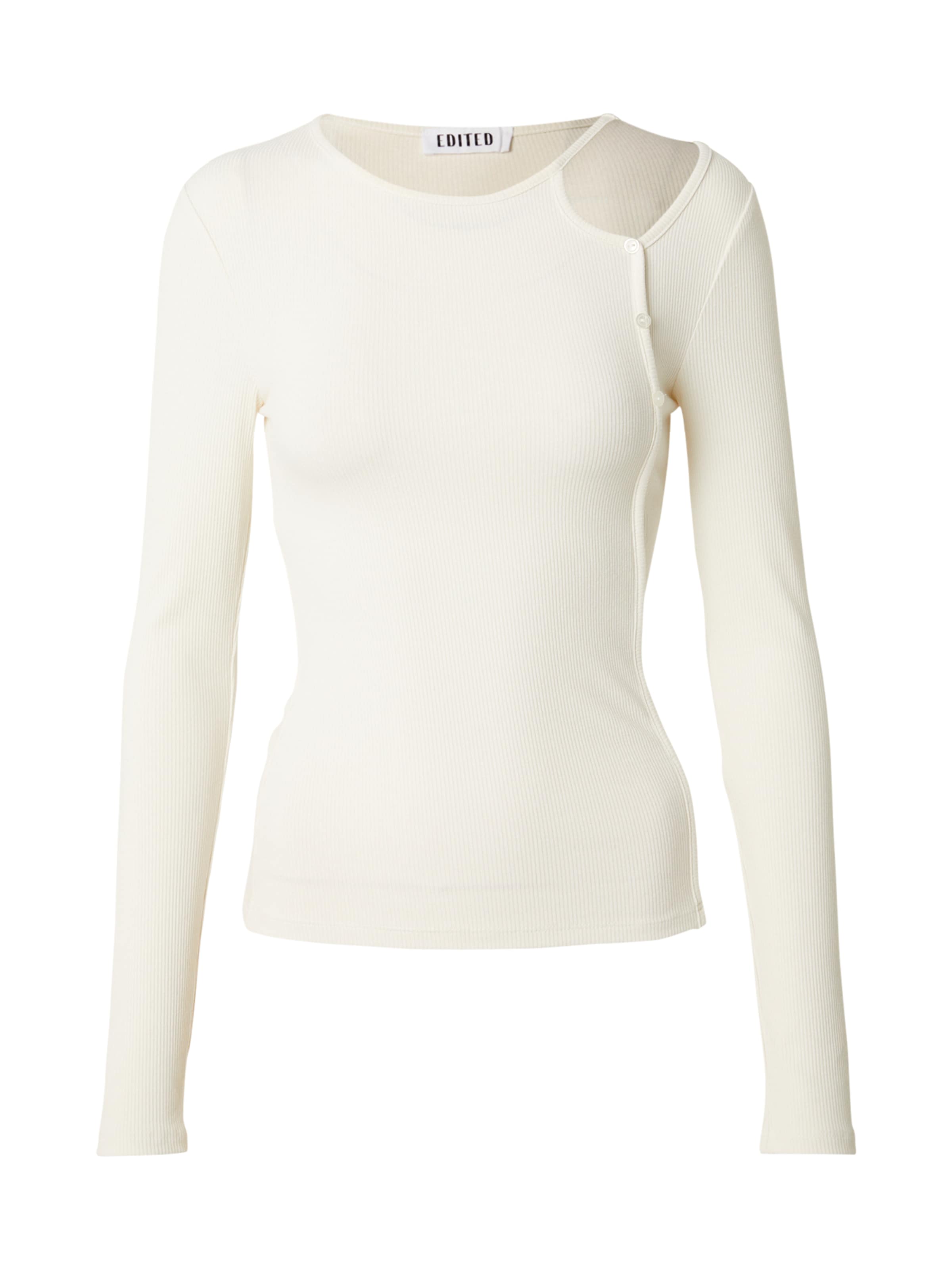 EDITED Μπλουζάκι 'Felicitas' σε λευκό: μπροστά