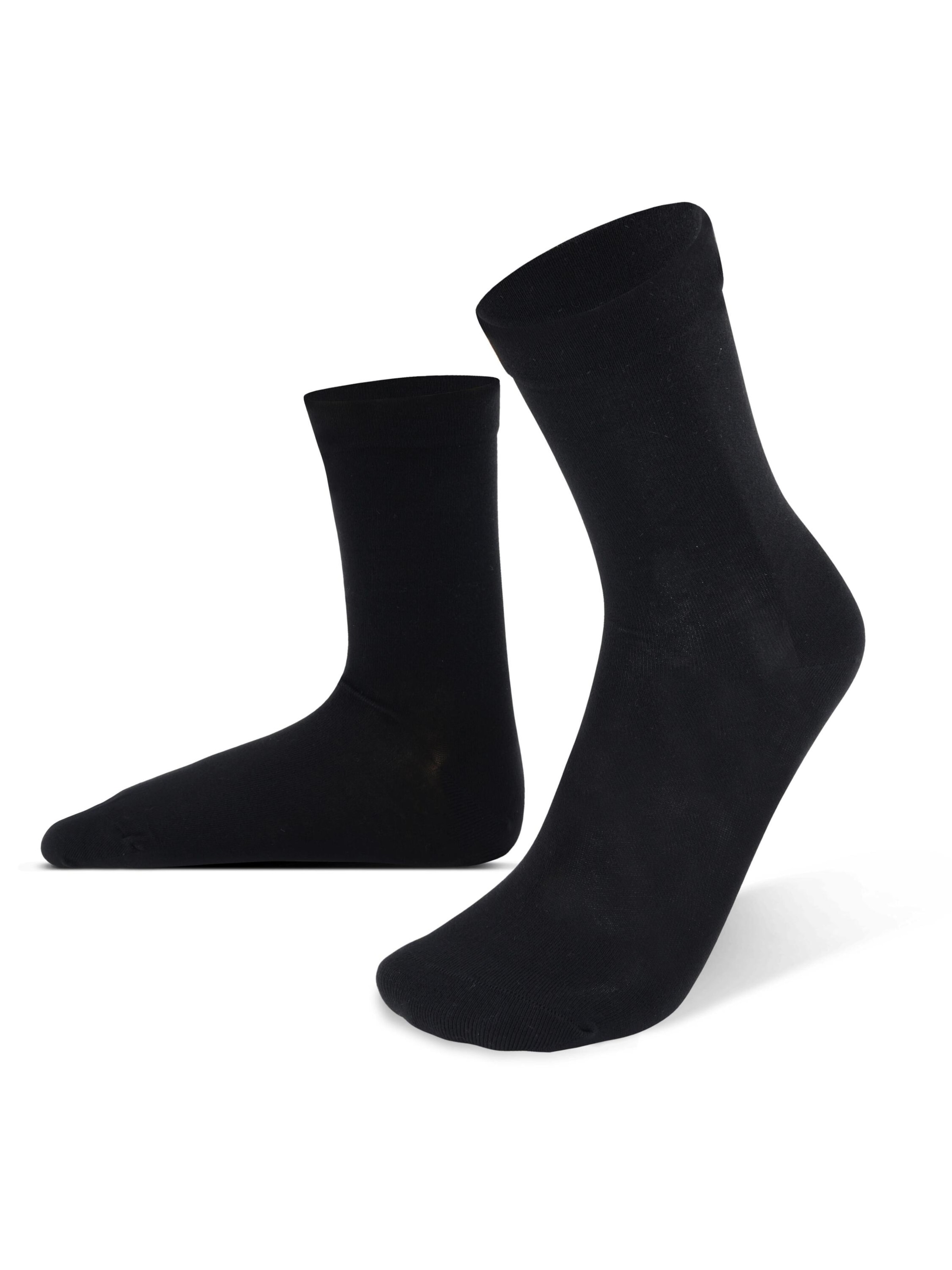 normani Socks ' Bambus ' in Black: front
