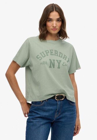 Superdry & Co Shirt 'Athletic Essentials' in Groen